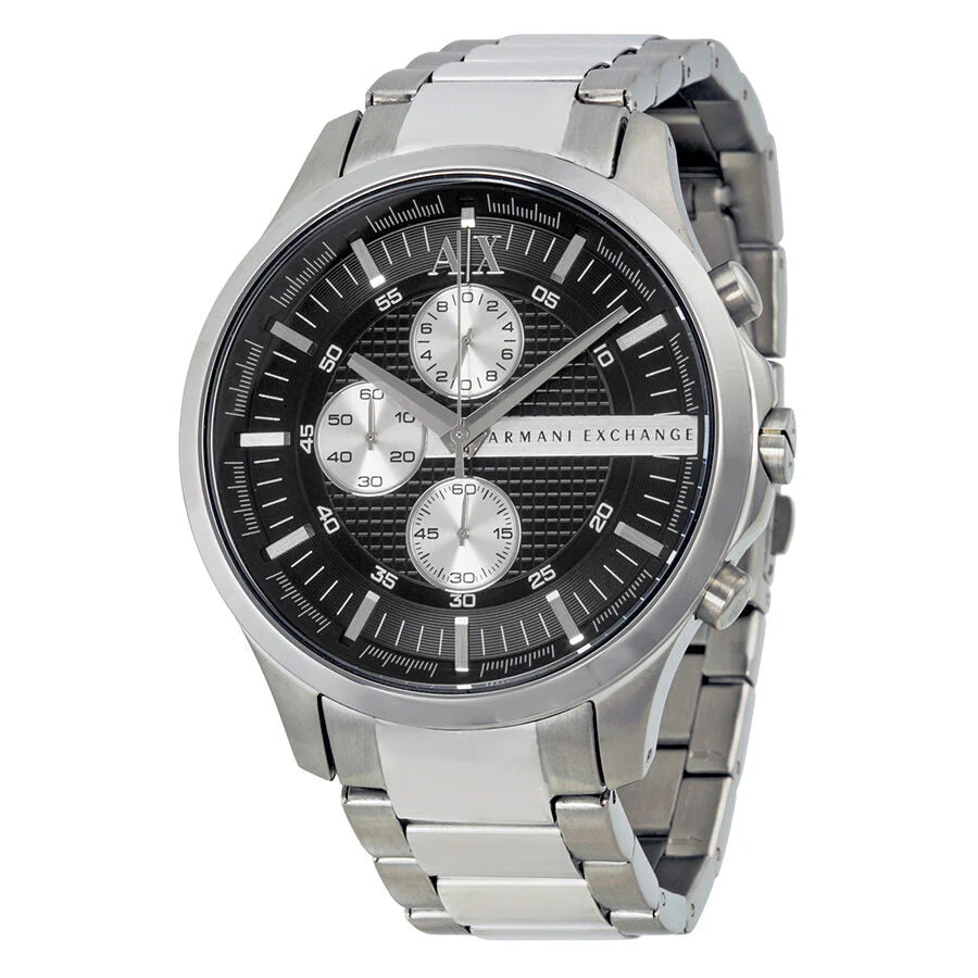 Armani Exchange Hampton Chronograph Black Dial Men's Watch - AX2152