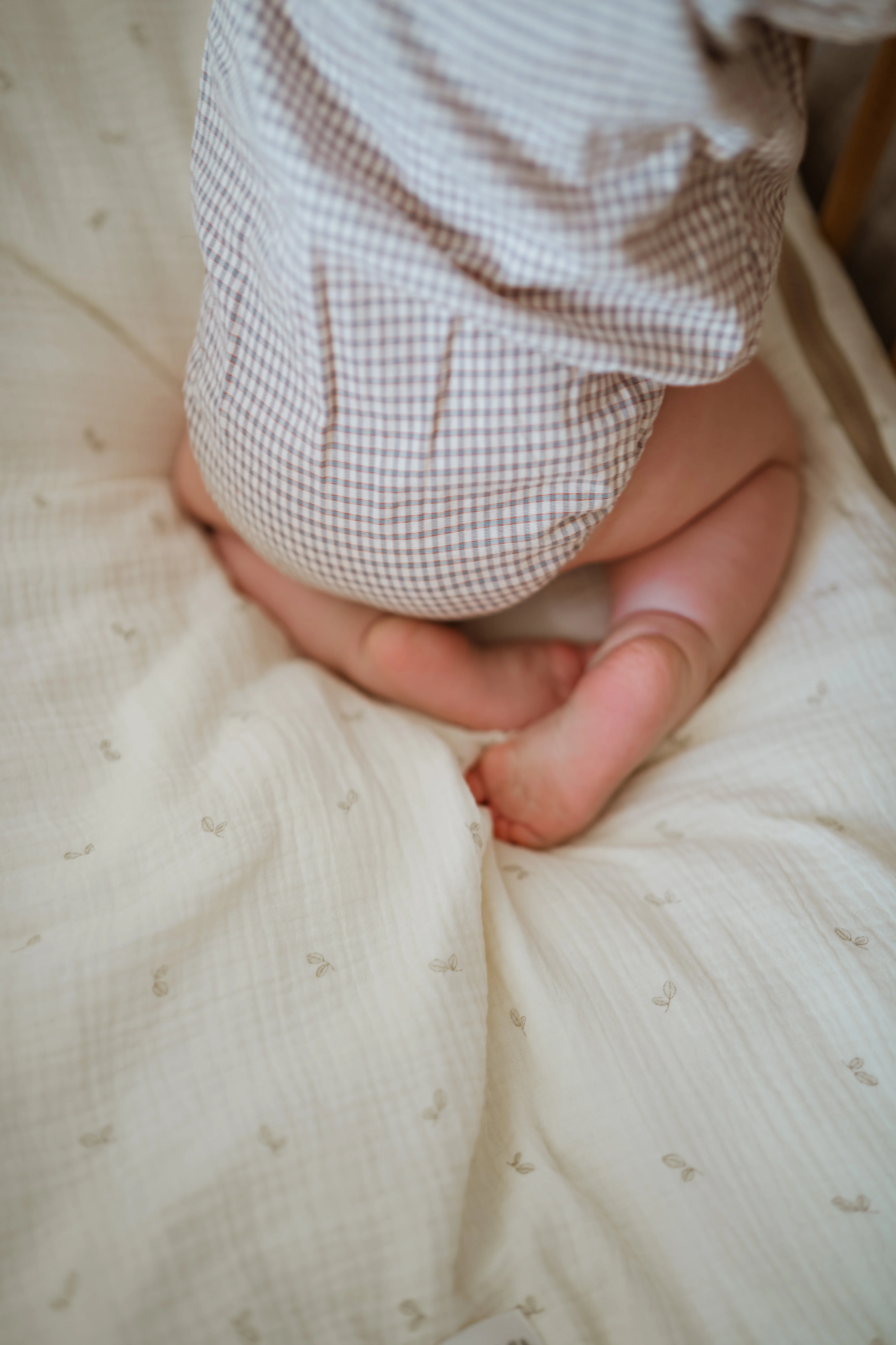 Saco Bajera de Cuna 70 x 140 Gasa Oliva