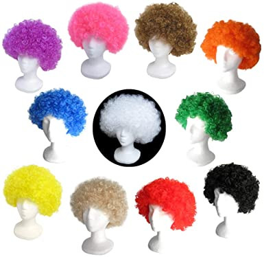 Mix Colors  Costume Afro Wig  6016D