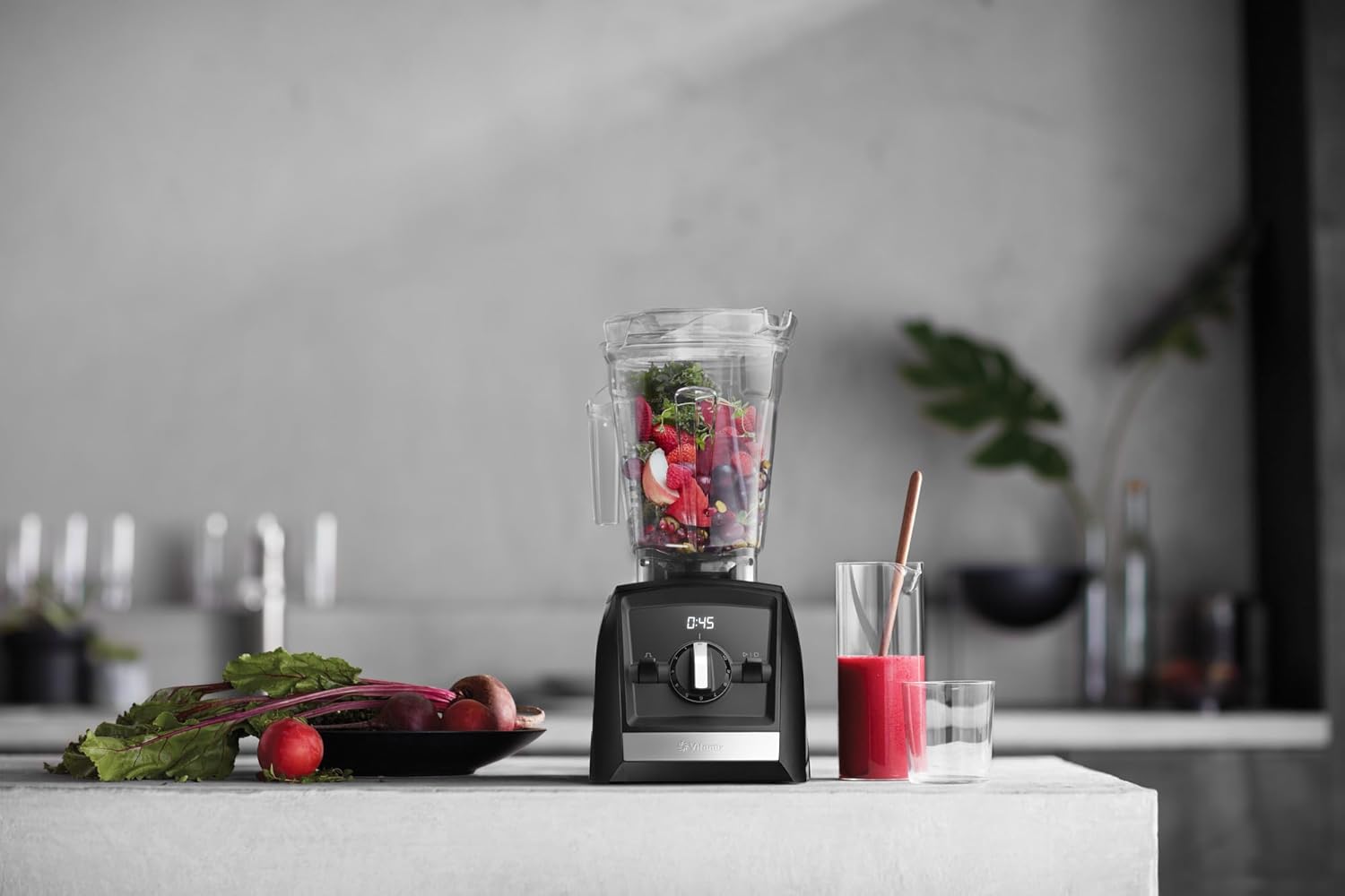 Vitamix A2300 Ascent Series Smart Blender, Professional-Grade, 64 oz Low-Profile Container, Slate
