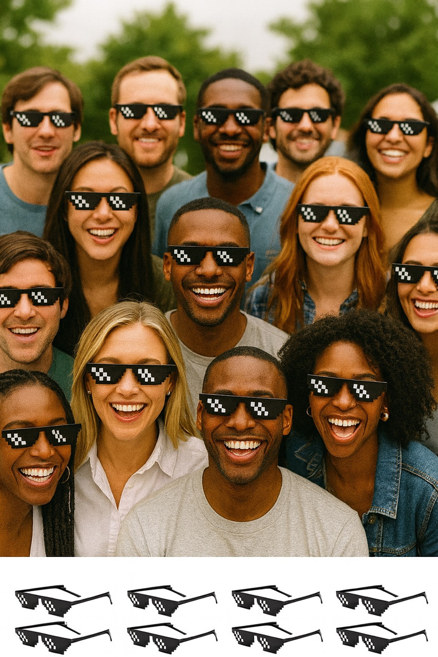 Pixel Sunglasses Black Frame  Adult WS7314