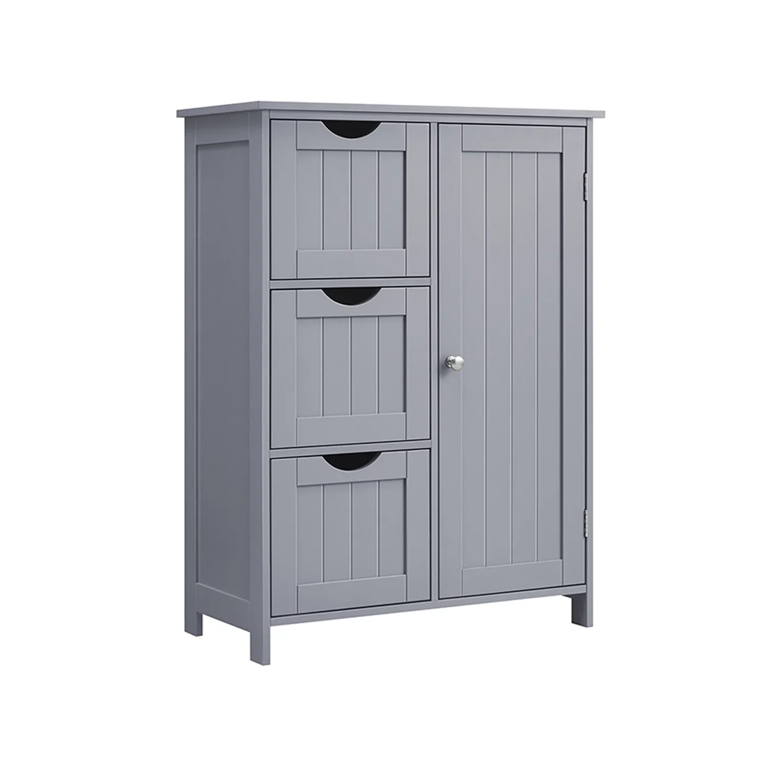 Armario de Baño Estrecho Cómoda con Cajones Estante Ajustable