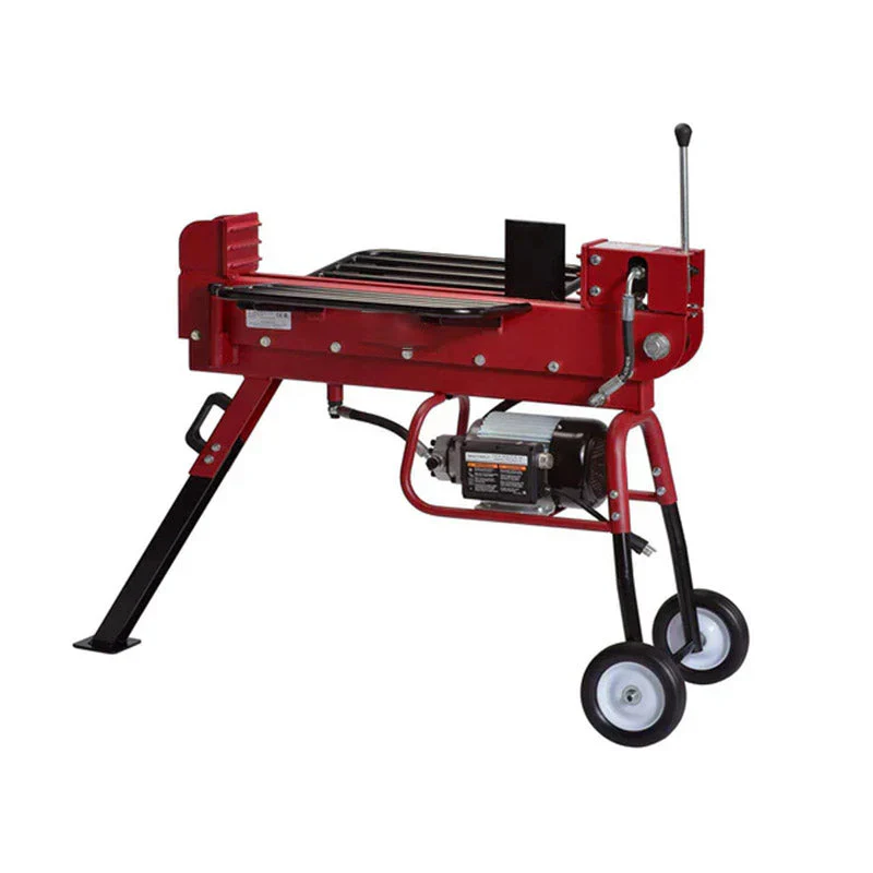 Industrial ED10T20 10-Ton Electric Log Splitter with Dual-Action Wedge & 2.5 HP Motor