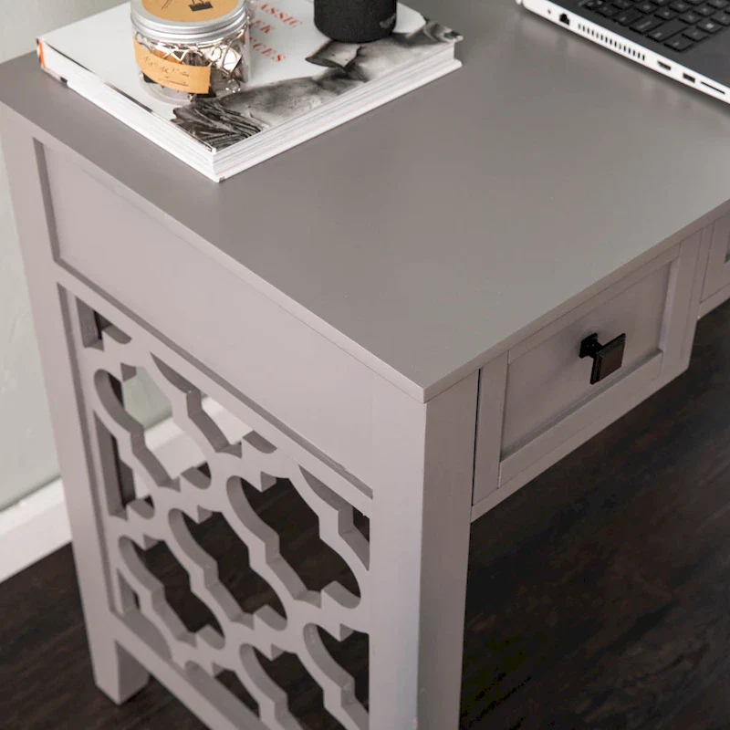 SEI Furniture Eden Writing Desk with Storage Solutions