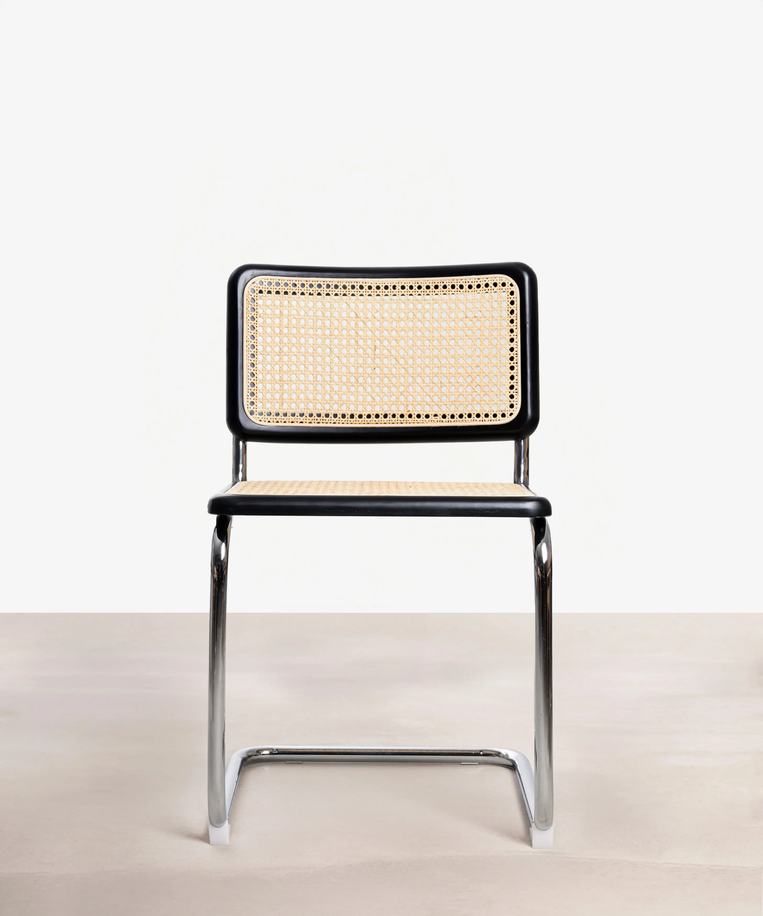 Silla de Comedor de Madera, Ratán y Metal Candy