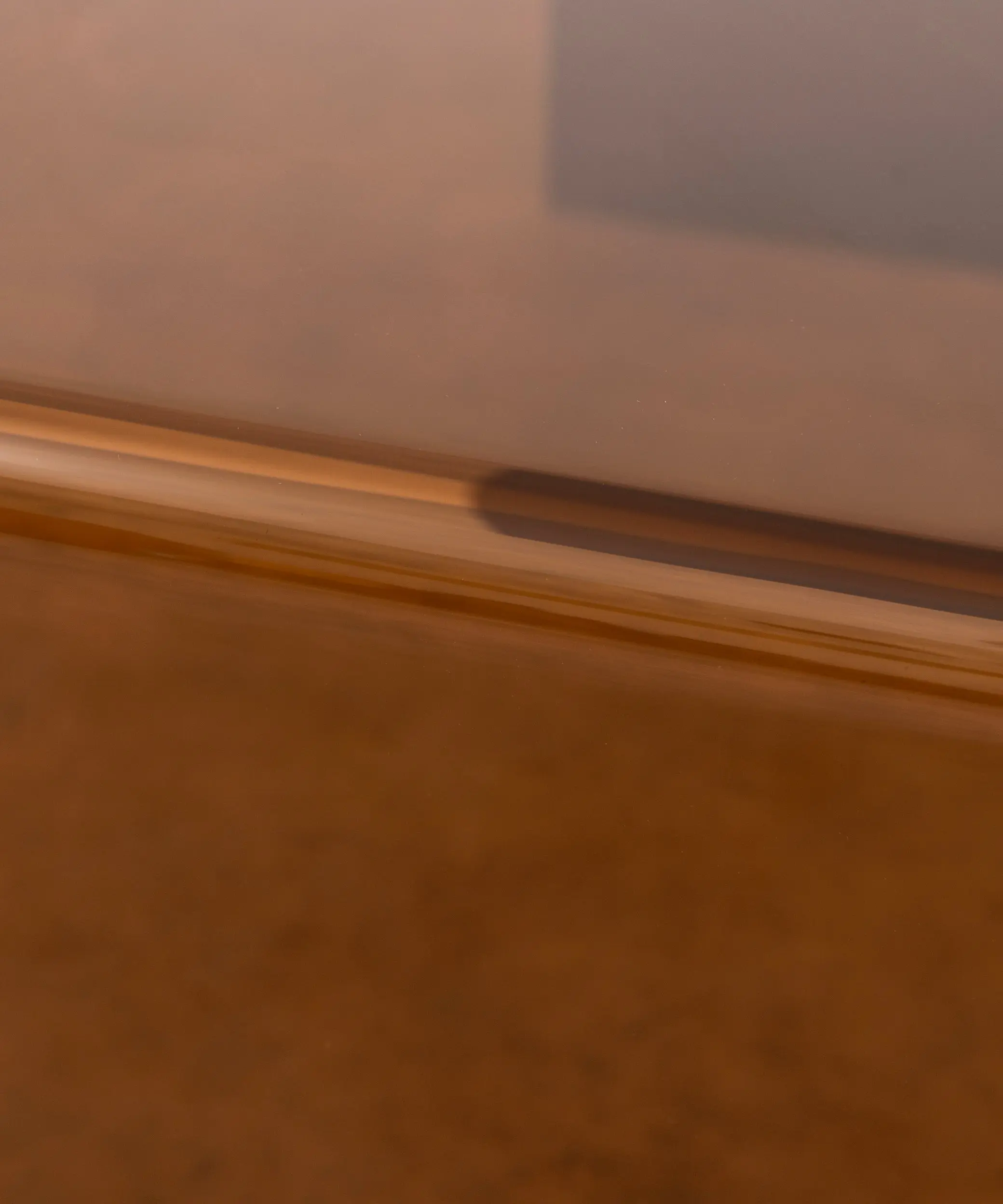 Mesa de Centro Rectangular de Cristal Curvado Cheval 100 cm