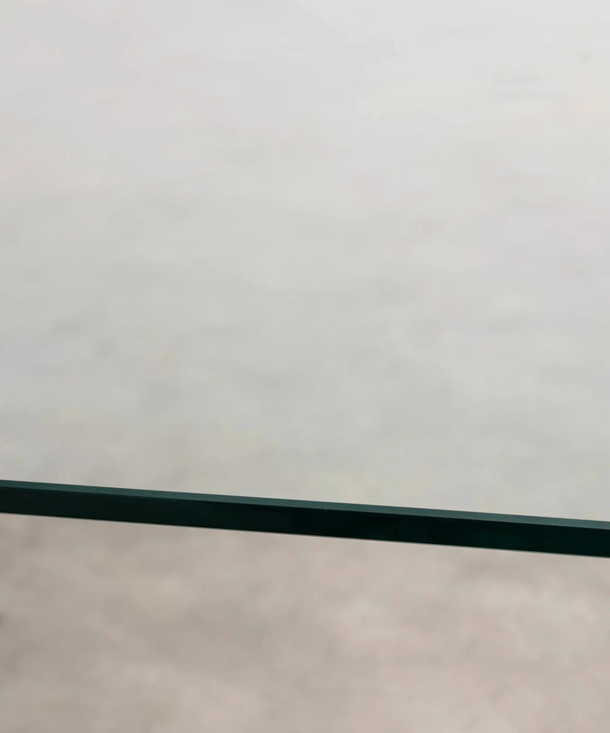 Mesa de Centro Cuadrada de Cristal Curvado Burano 100 cm x 100 cm