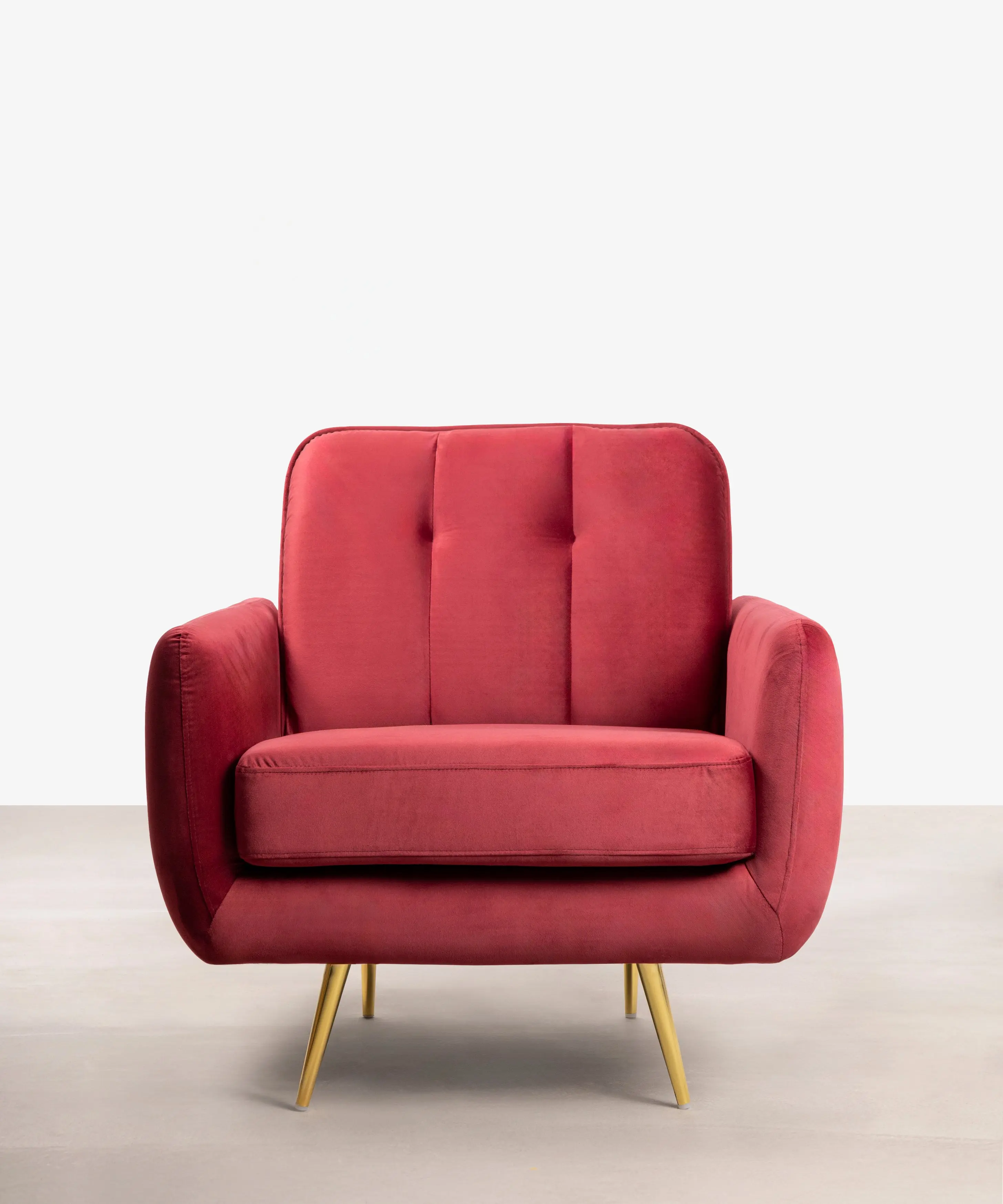 Sillón Tapizado en Terciopelo Margot