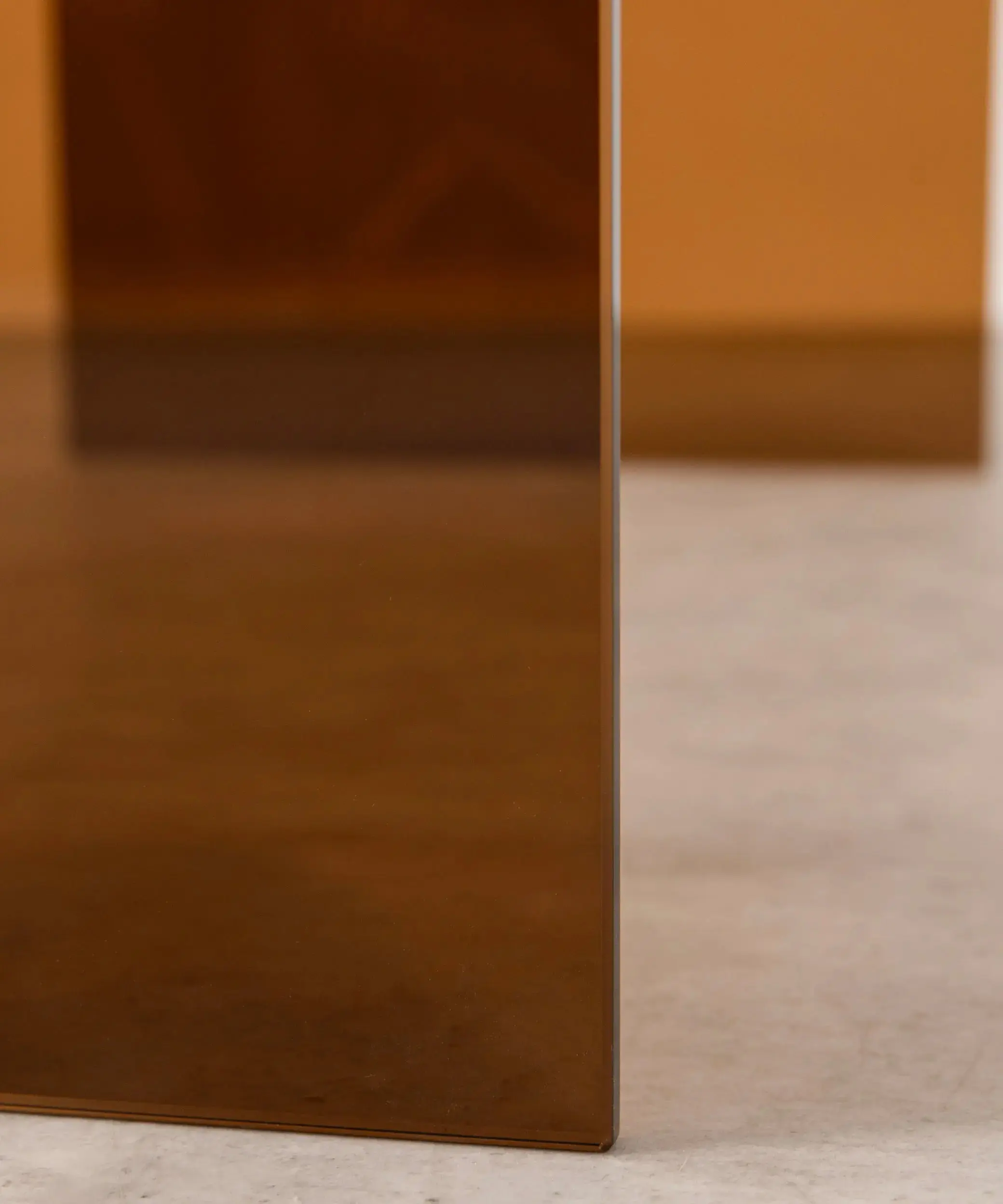 Mesa de Centro Rectangular de Cristal Curvado Cheval 100 cm