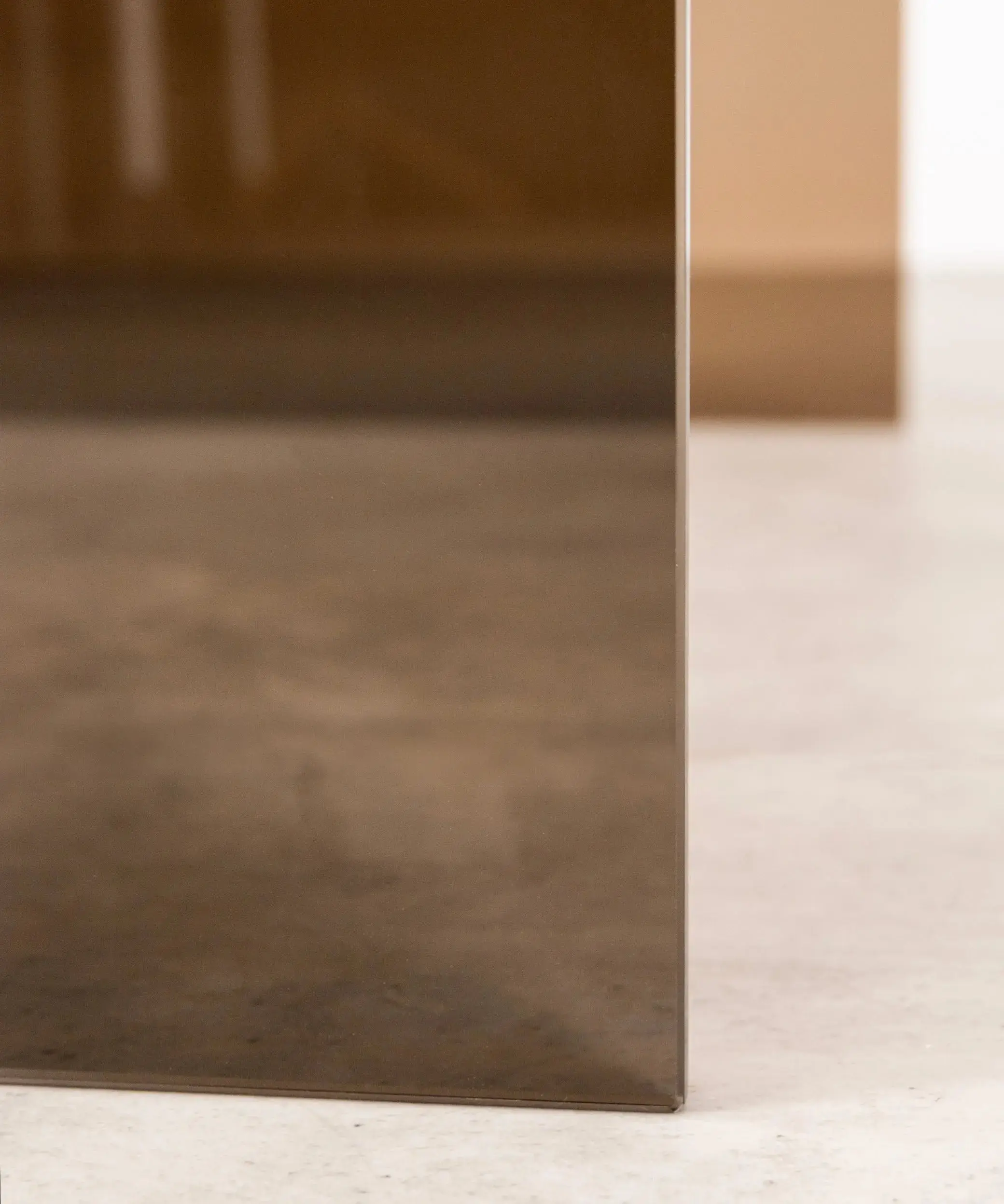 Mesa de Centro Rectangular de Cristal Curvado Cheval 100 cm