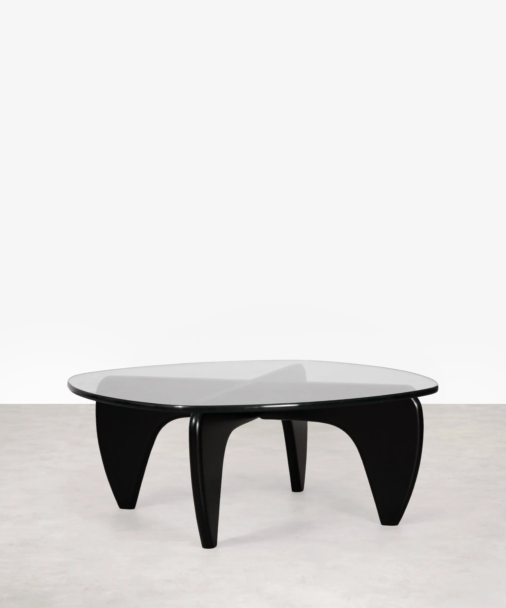 Mesa de Centro en Cristal Templado y Madera Michi Noriaki