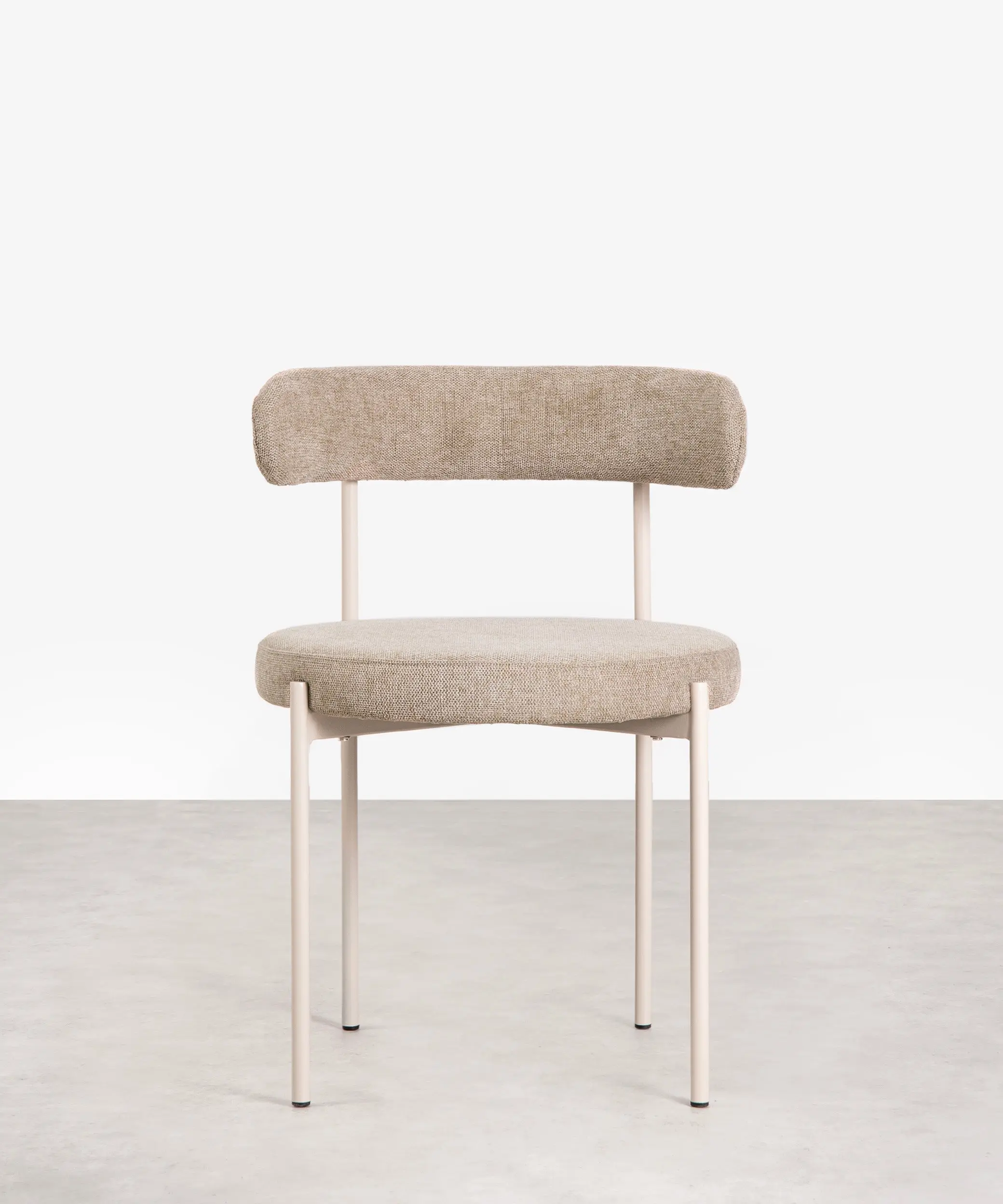 Silla de Comedor en Tela y Metal Alexia