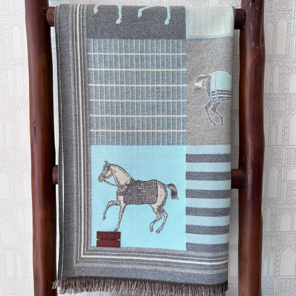 Thick Scarf with Wildlife symbols