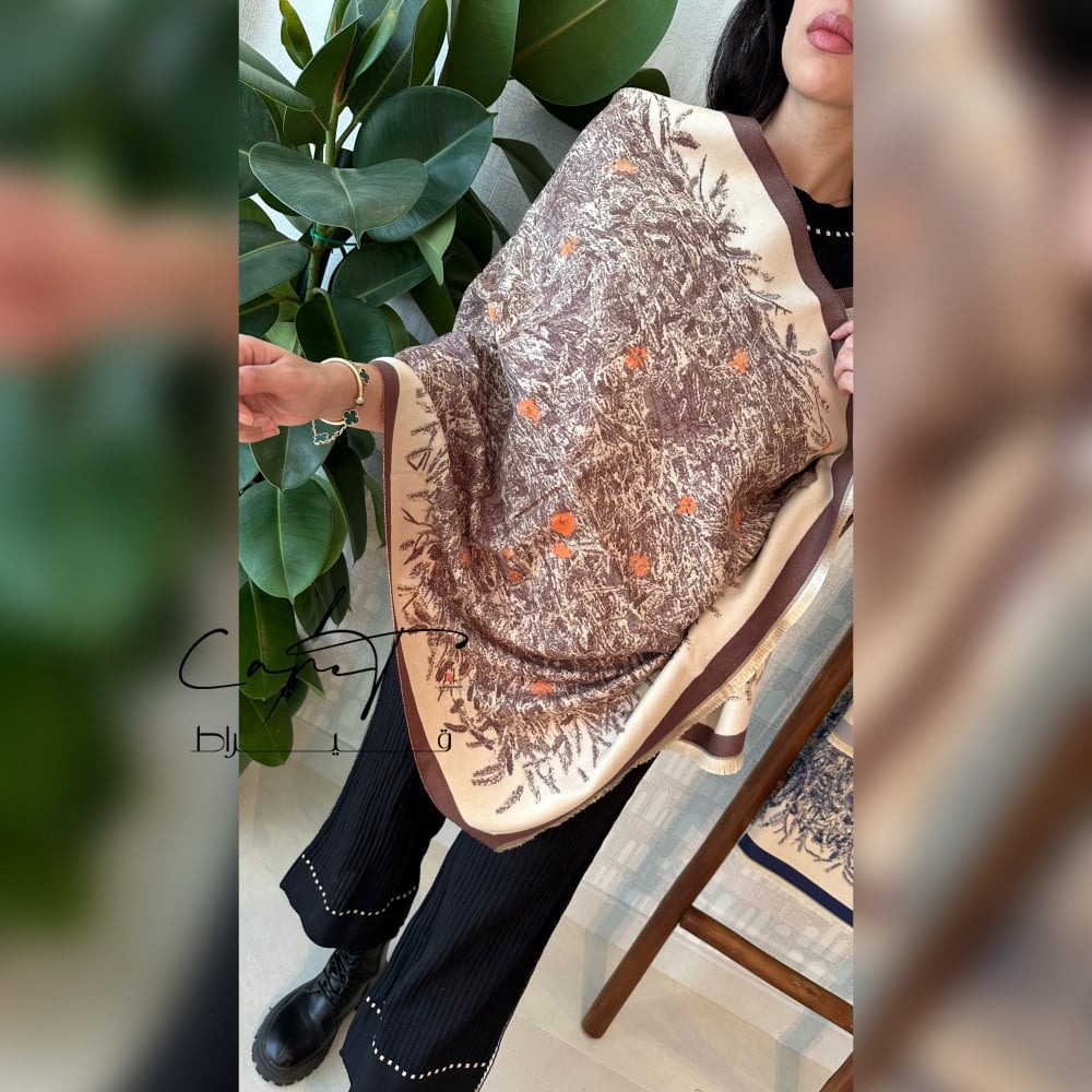 Thick scarf with Two Sides