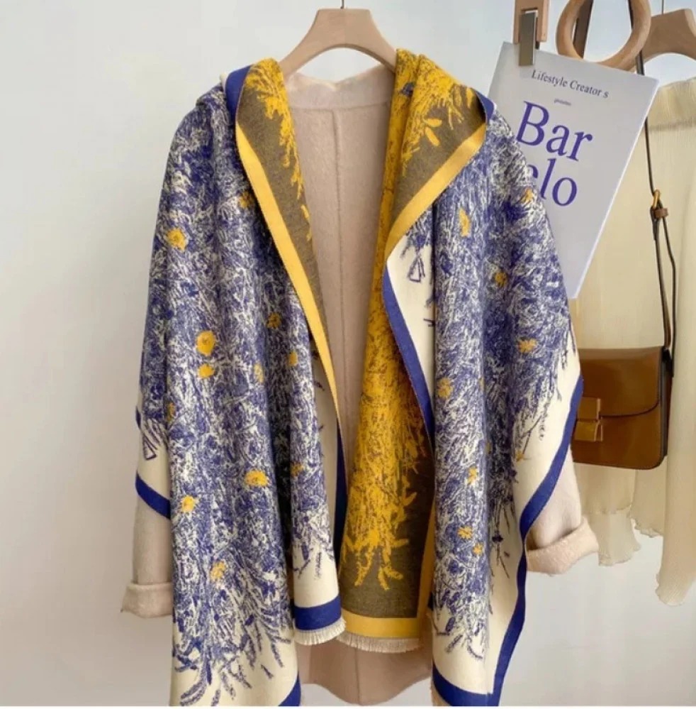 Thick scarf with Two Sides