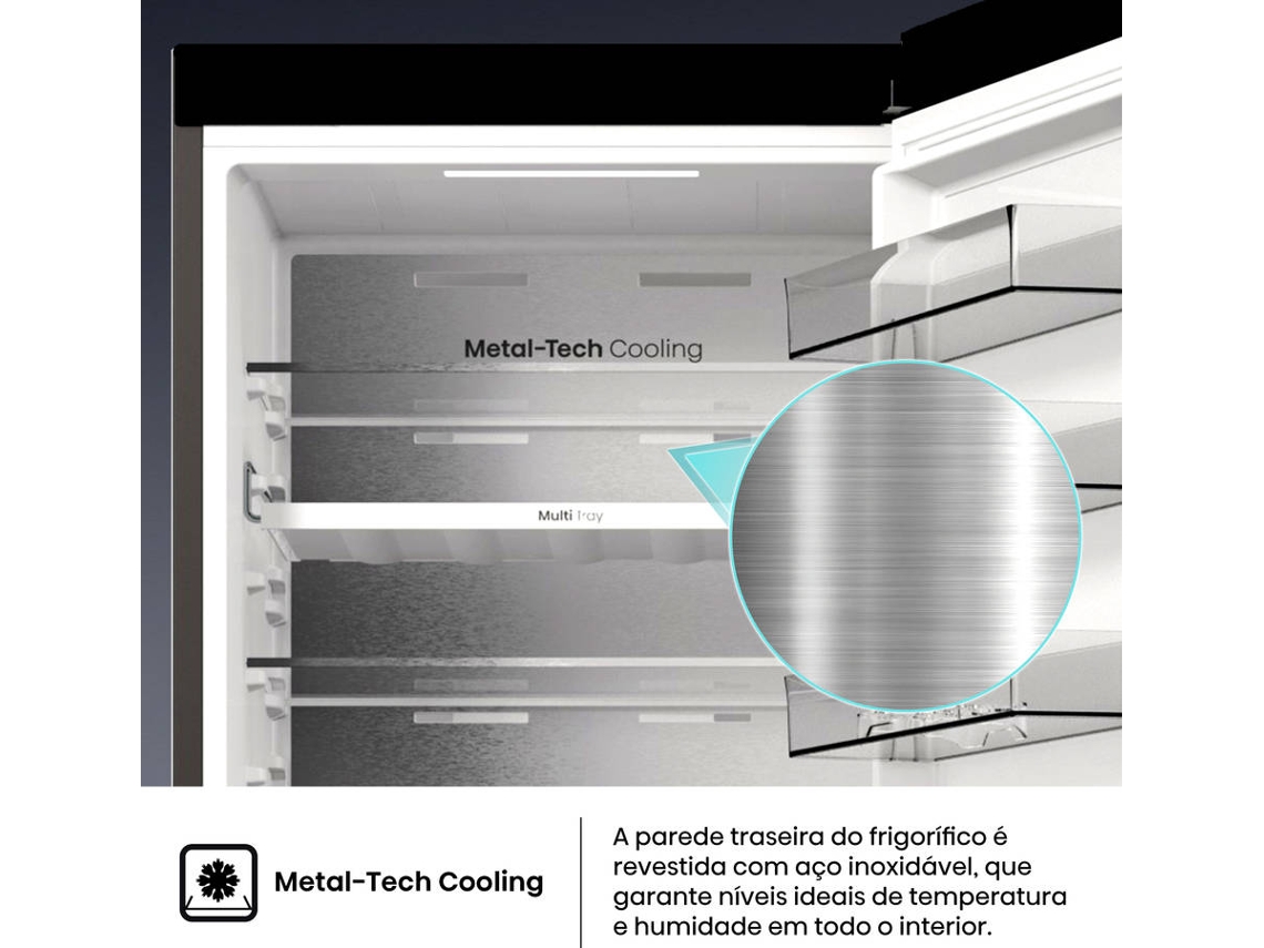 Frigorífico Combinado HISENSE RB5P410SACC (No Frost - 203 cm - Classe C - Inox)