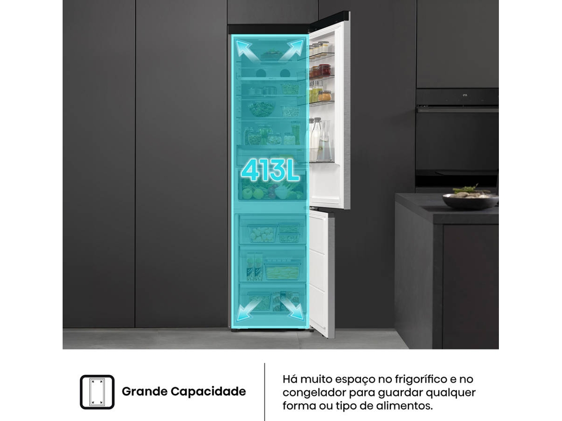 Frigorífico Combinado HISENSE RB5P410SACC (No Frost - 203 cm - Classe C - Inox)