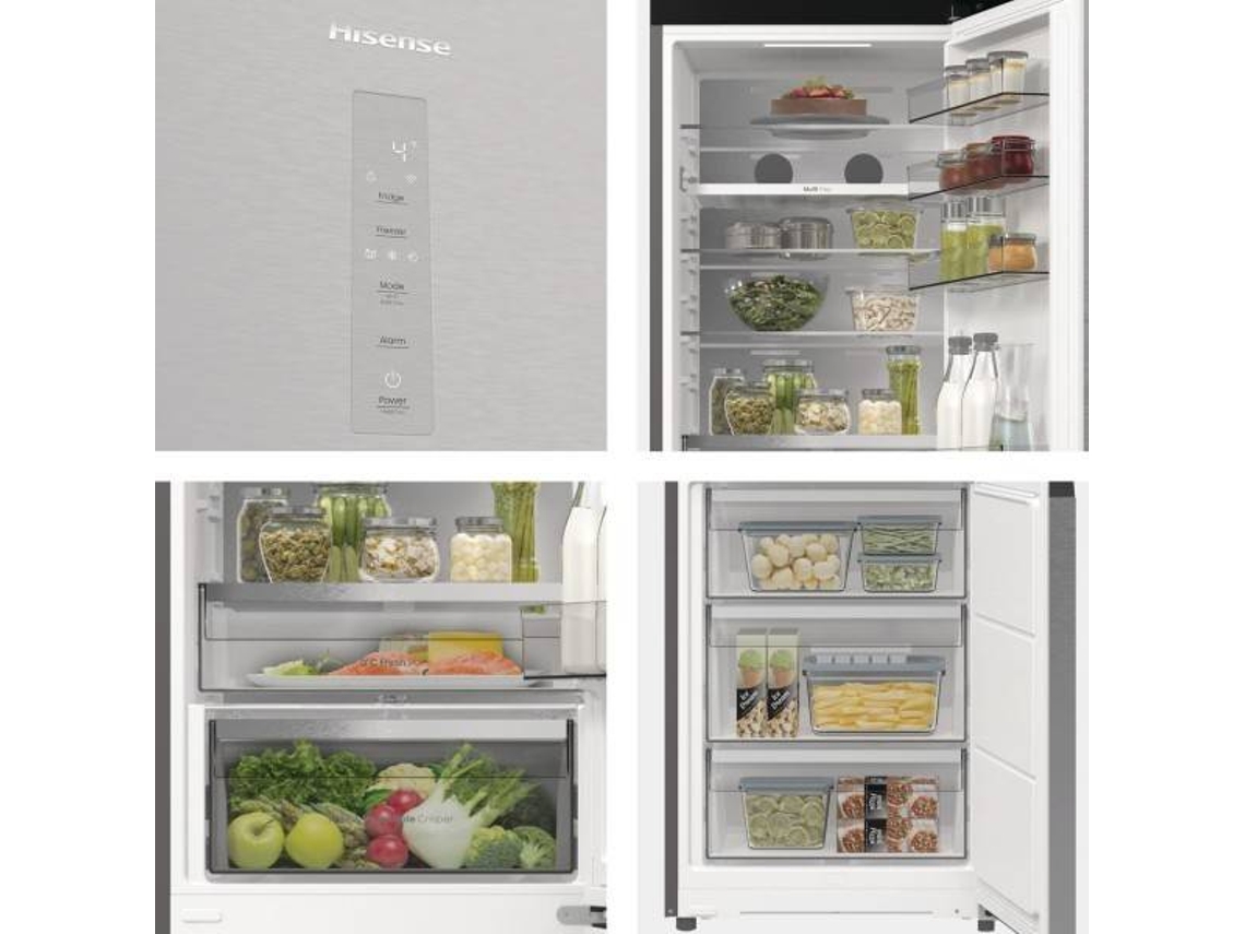 Frigorífico Combinado HISENSE RB5P410SACC (No Frost - 203 cm - Classe C - Inox)
