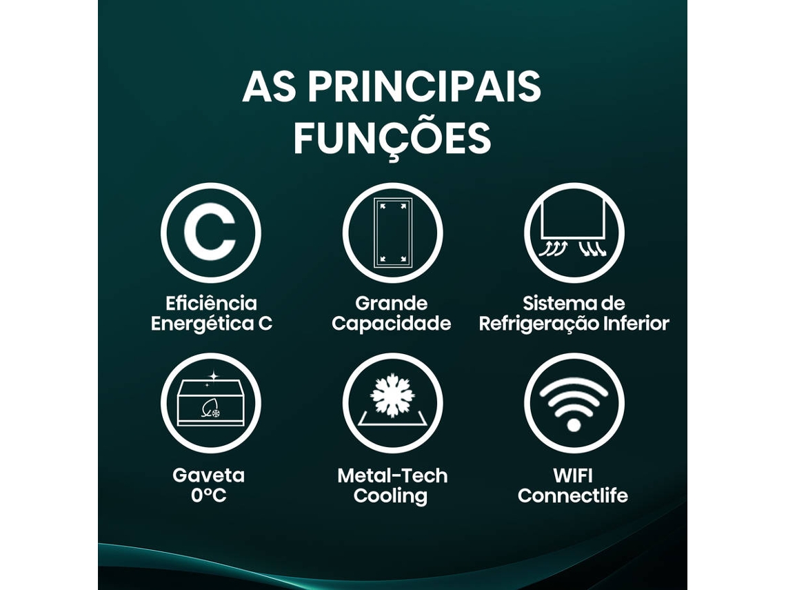 Frigorífico Combinado HISENSE RB5P410SACC (No Frost - 203 cm - Classe C - Inox)