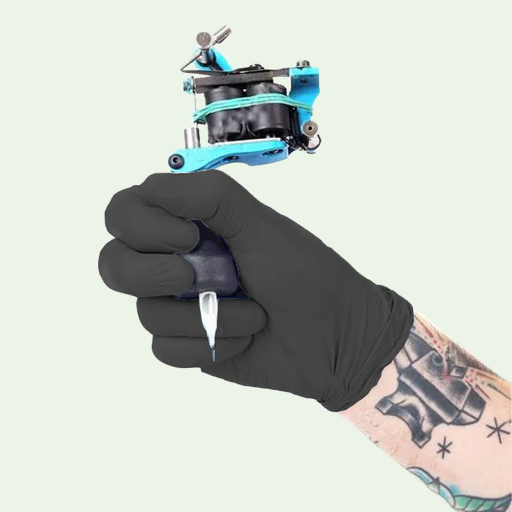 AMBIDERM | Guantes | Nitrilo Medianos (Negro)