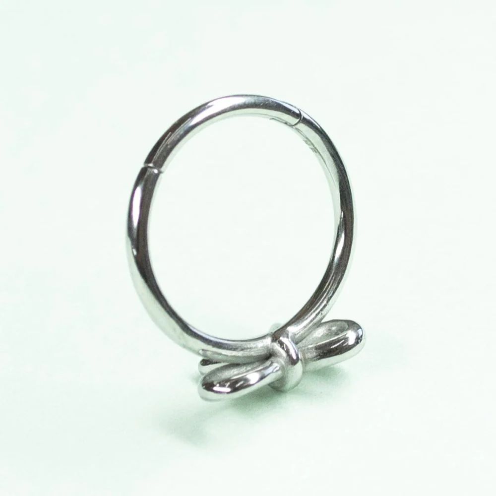 Soulflower | Argolla Piercing | Acero (Moño)