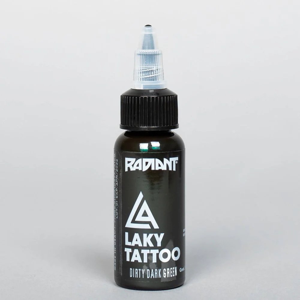 Tinta Radiant Colors | Laky Tattoo | Dirty Dark Green