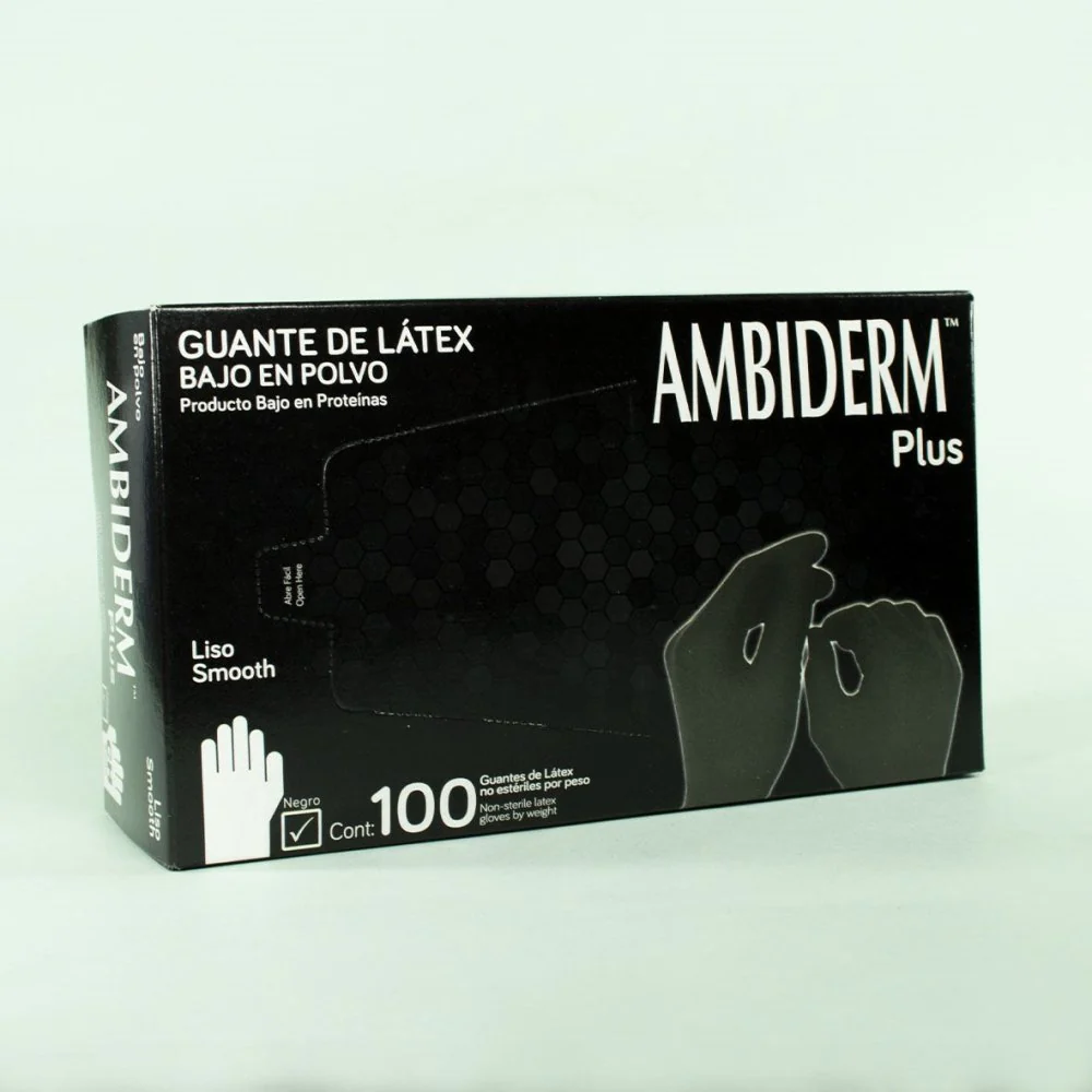AMBIDERM | Guantes | Plus Grandes (Negro)
