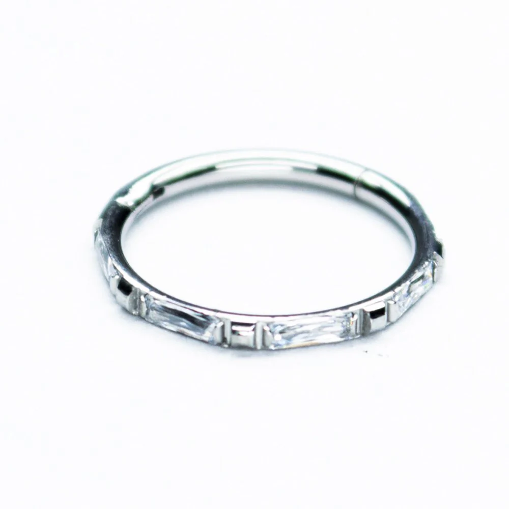 SOULFLOWER | Argolla Titanio  | Sin Fin Zirconia (Click)