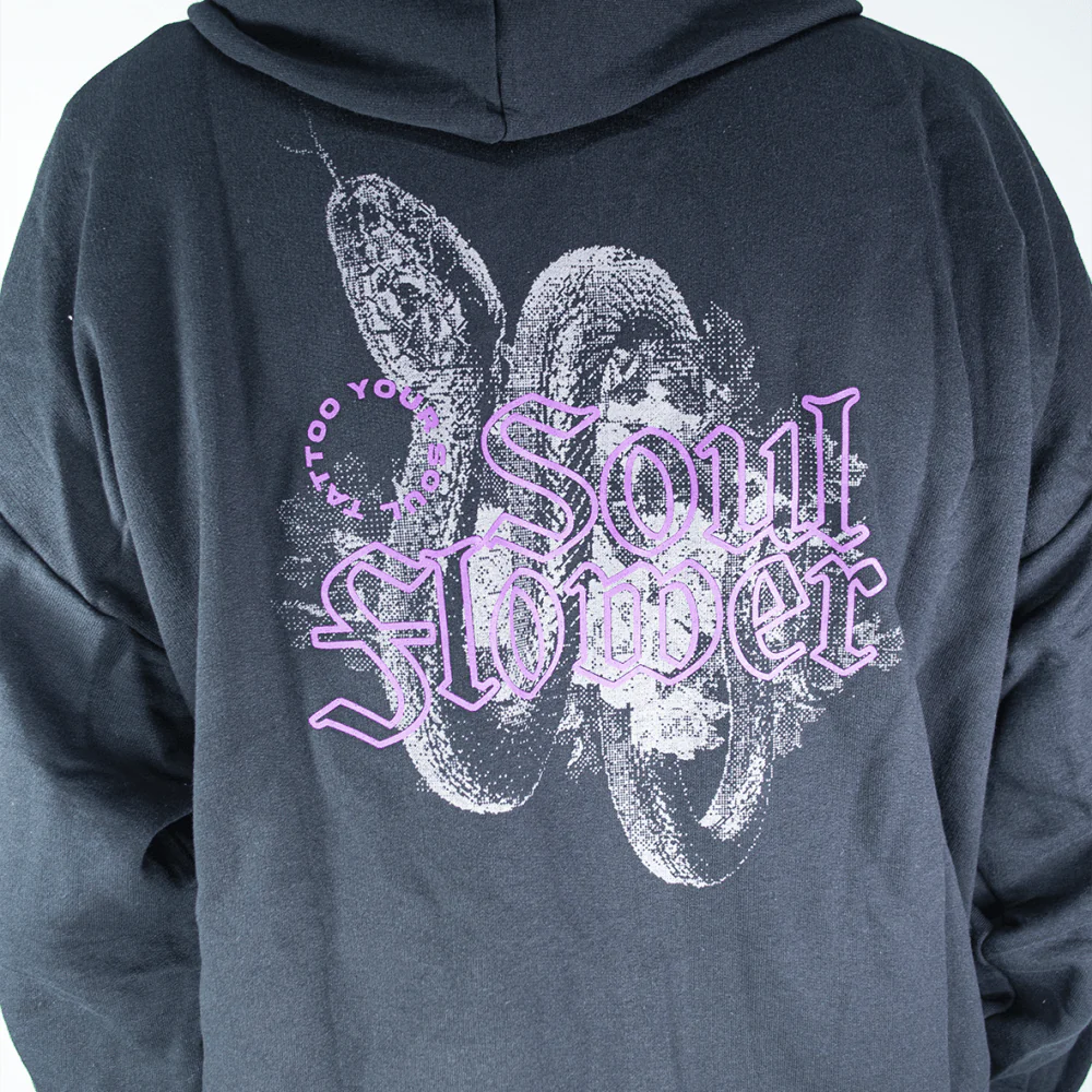 Soulflower | Sudadera con Gorro | Purple snake