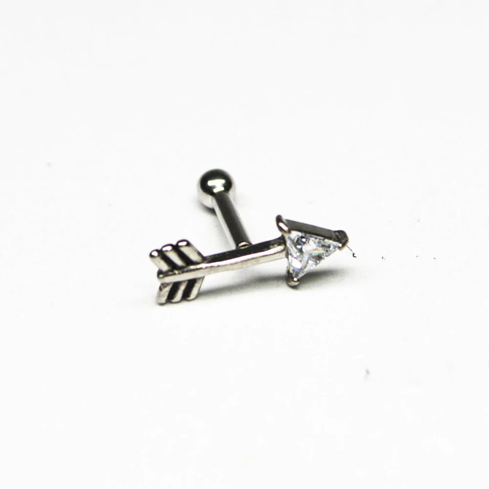 Soulflower | Mini Barbell | Flecha Zirconia  (rosca interna)