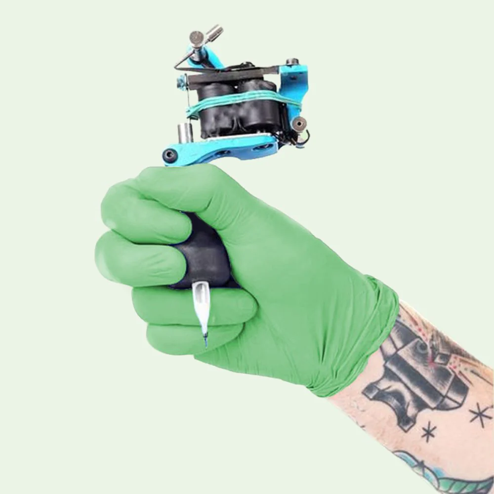 AMBIDERM | Guantes | Plus Mediano (Verde)