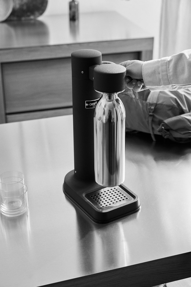 aarke TO GO Stalowa Butelka Termiczna do Wody 1 l / do Saturatora z Serii 3