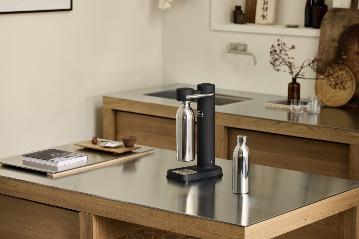 aarke TO GO Stalowa Butelka Termiczna do Wody 1 l / do Saturatora z Serii 3