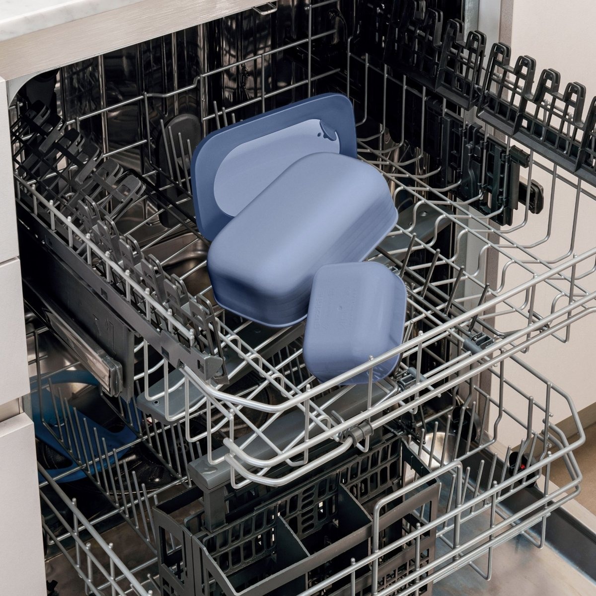 Guzzini STORE GO Pojemnik na Lunch ze Sztućcami - Lunchbox / Niebieski