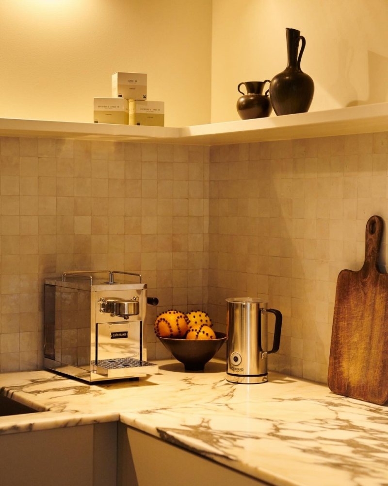 Sjöstrand THE ORIGINAL Ekspres ze Stali Polerowanej do Kawy w Kapsułkach / Srebrny (Kompatybilny z Nespresso)