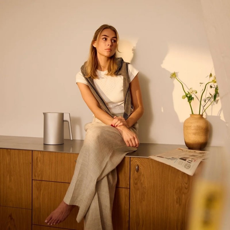 Jacob Jensen NORDIC Czajnik Elektryczny z Regulacją Temperatury 1,2 l / Srebrny