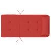Red Oxford Fabric Adirondack Chair Cushions – 2-Piece Set
