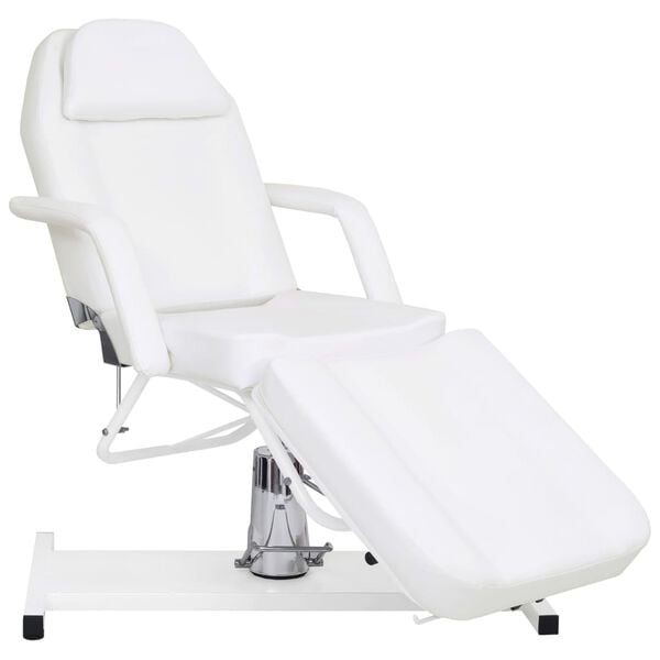 White Massage Table, Multi-Level Adjustable Height, 70.9