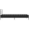 Black Engineered Wood Bed Frame, Small Single, Durable Design