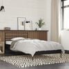 Black Engineered Wood Bed Frame, Small Single, Durable Design