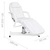 White Massage Table, Multi-Level Adjustable Height, 70.9