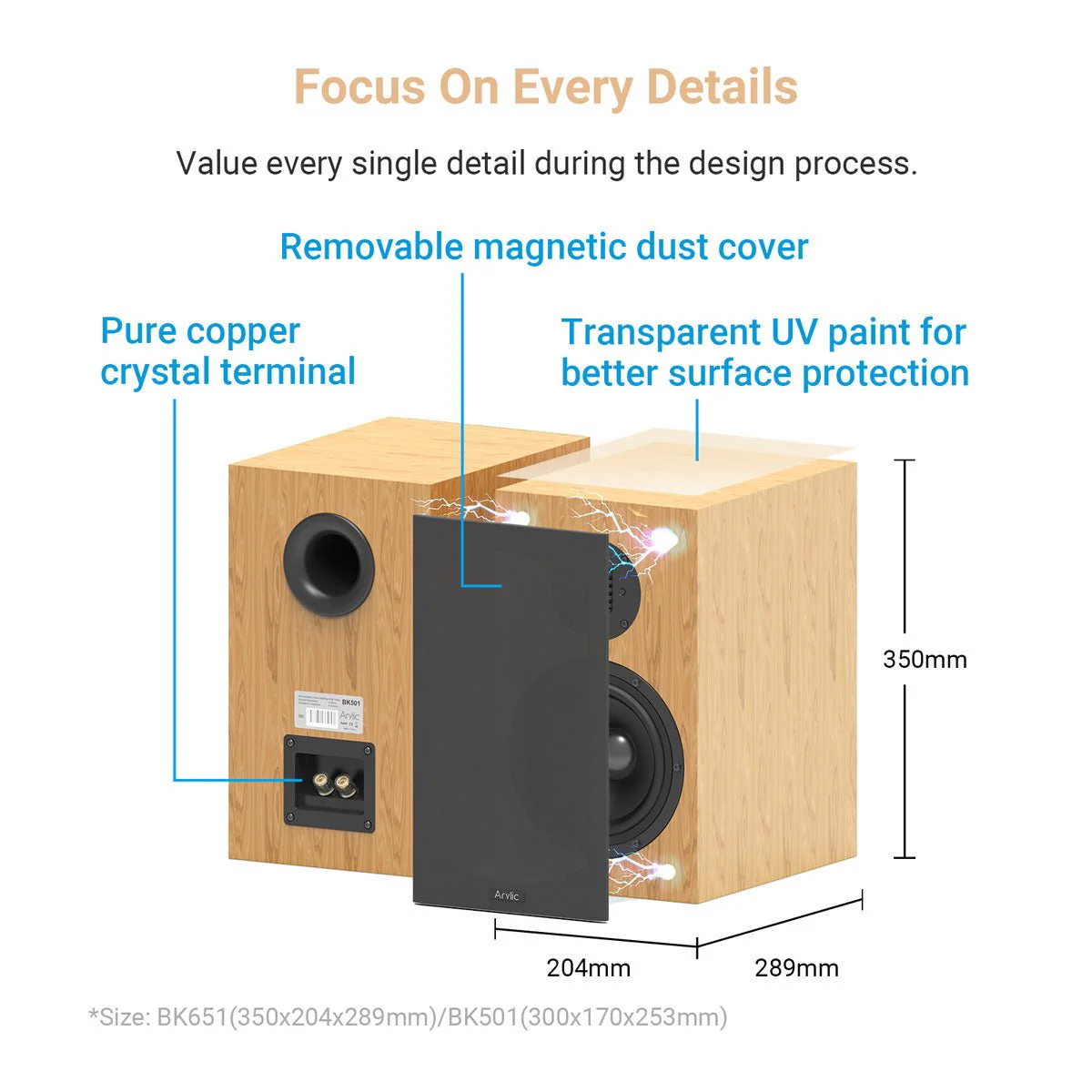 BK501/651 2 Way Bookshelf Speakers