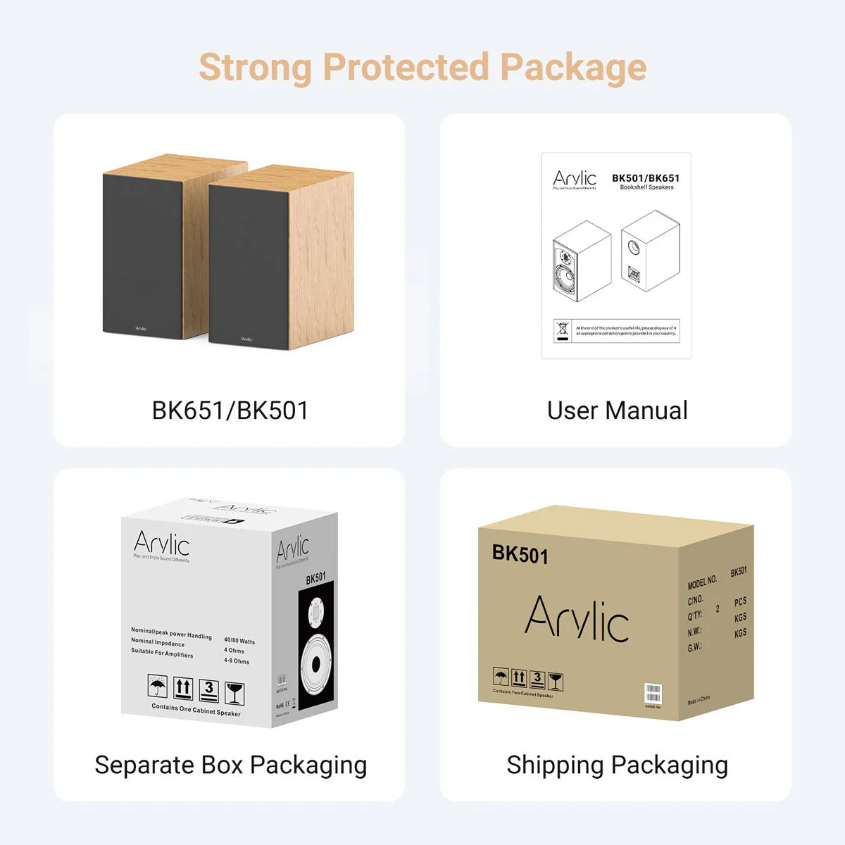 BK501/651 2 Way Bookshelf Speakers