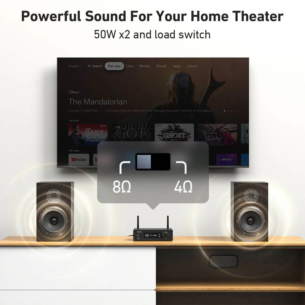 H50 Wireless Stereo Amplifier