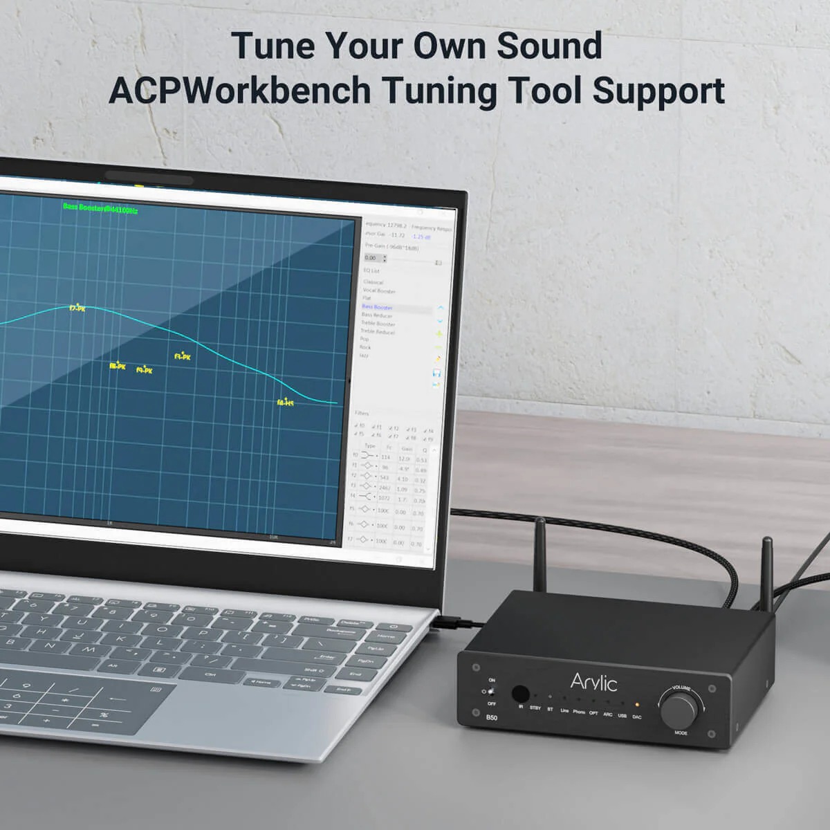 B50 Bluetooth Stereo Amplifier With Audio Transmitter