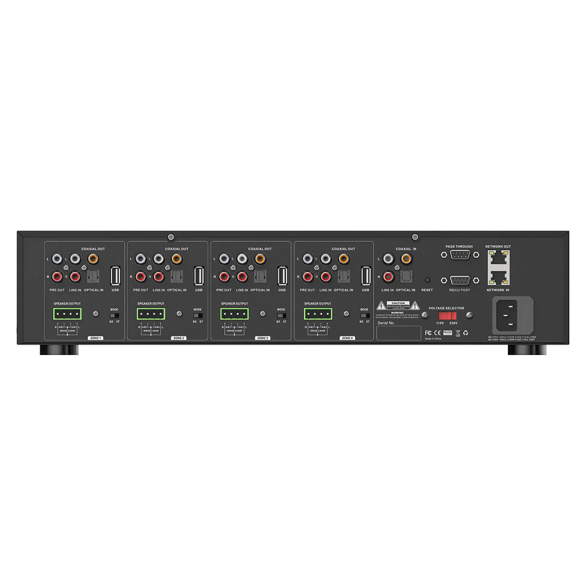 HA400 4 Zone Amplifier with AirPlay 2 and Network