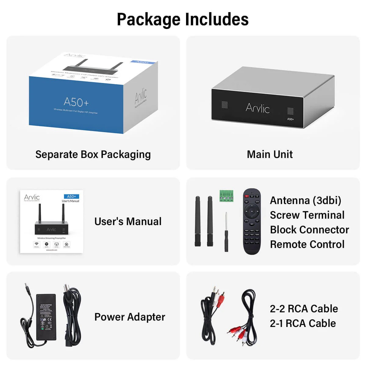 A50+ 50W x 2 Streaming Amplifier