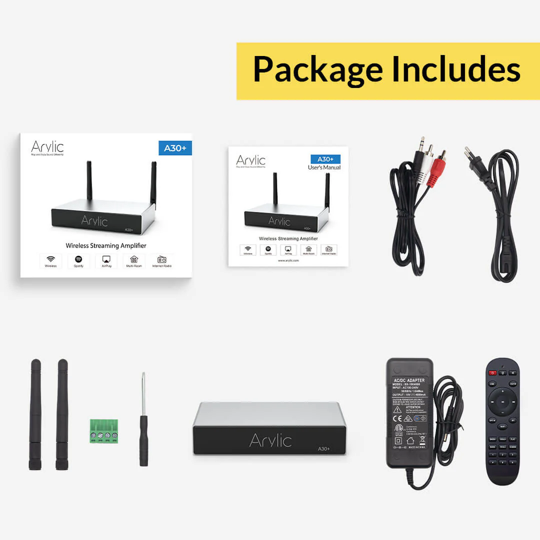 A30+ 30W x 2 WiFi Mini Stereo Amplifier