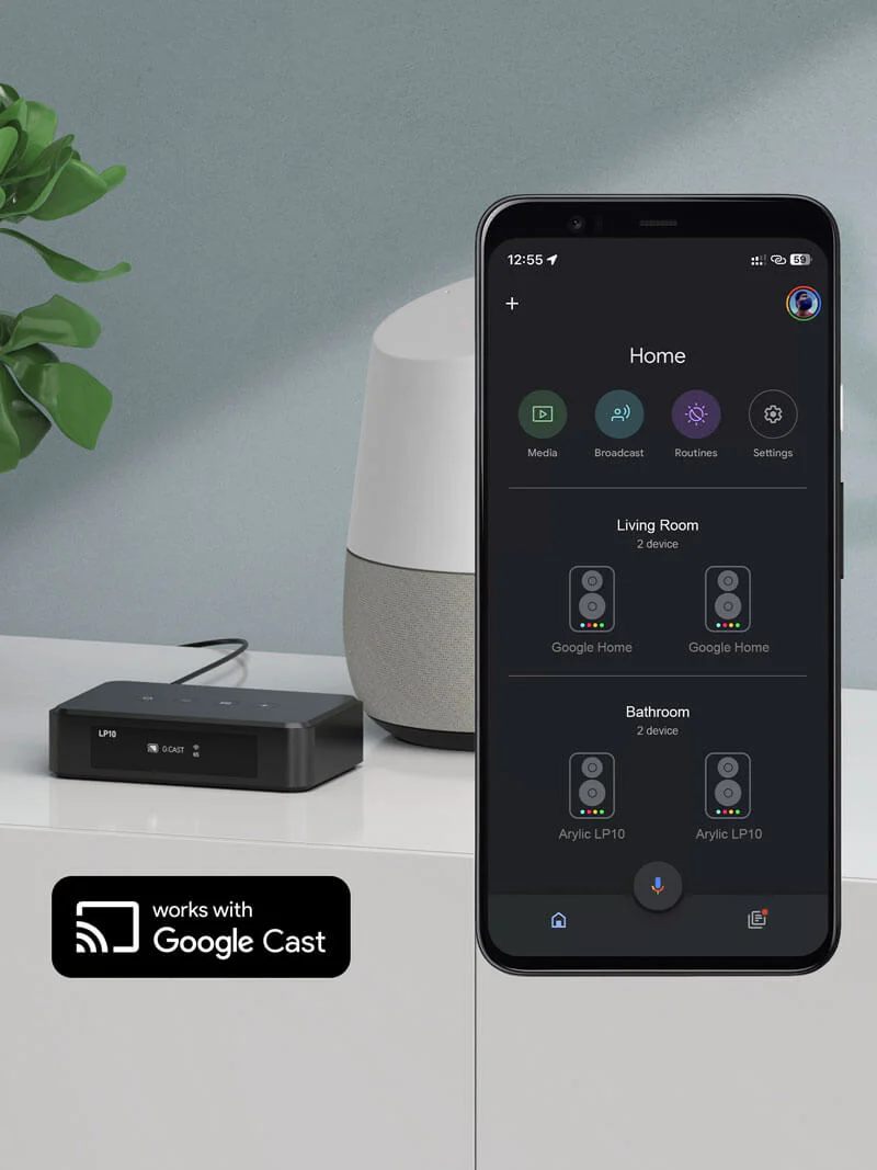 LP10 AirPlay 2 and Google Cast Music Streamer