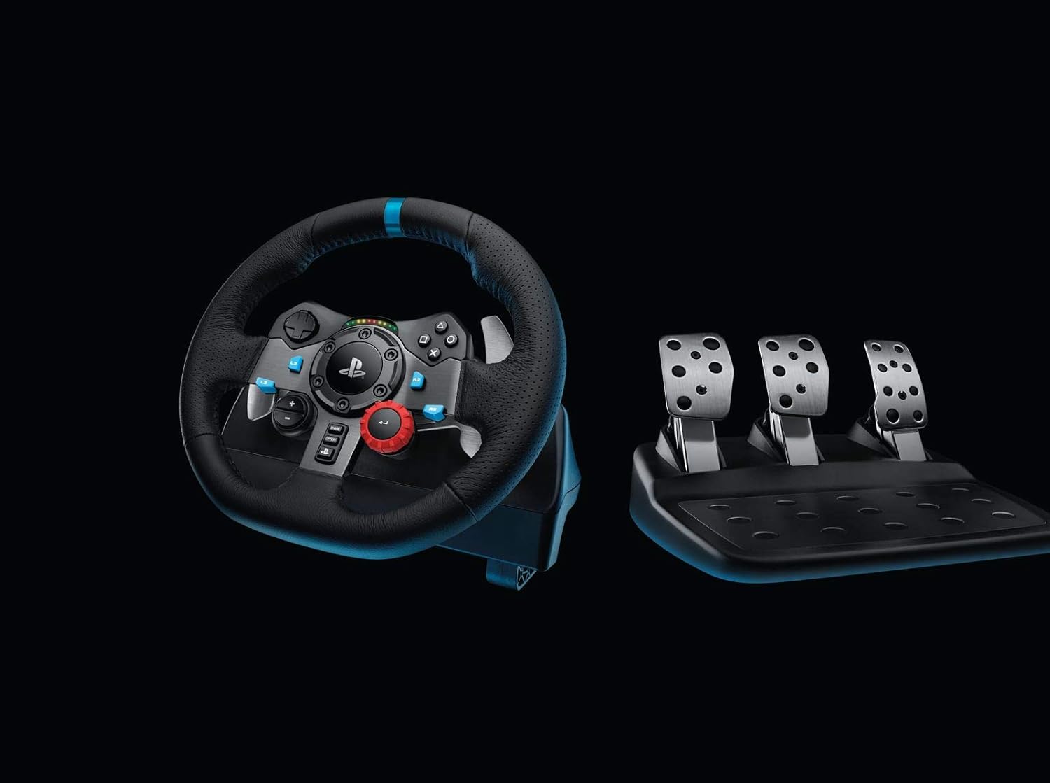 Logitech G29 Driving Force Racing Wheel For Playstation®4, Playstation®3 And Pc, Kierownica Wyścigowa Do Konsoli Playstation I Komputera, Playstation®5/Playstation®4/Playstation®3/Pc - Czarny ,941-000112